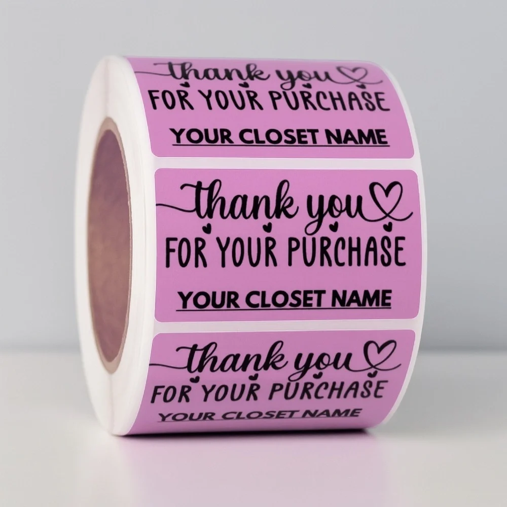thank you for your purchase-100 pack-stickers for small business- custom sticker